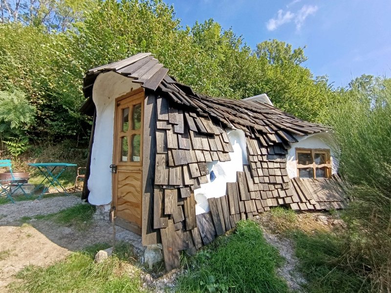 Cabane Panoramique avec poêle à bois.