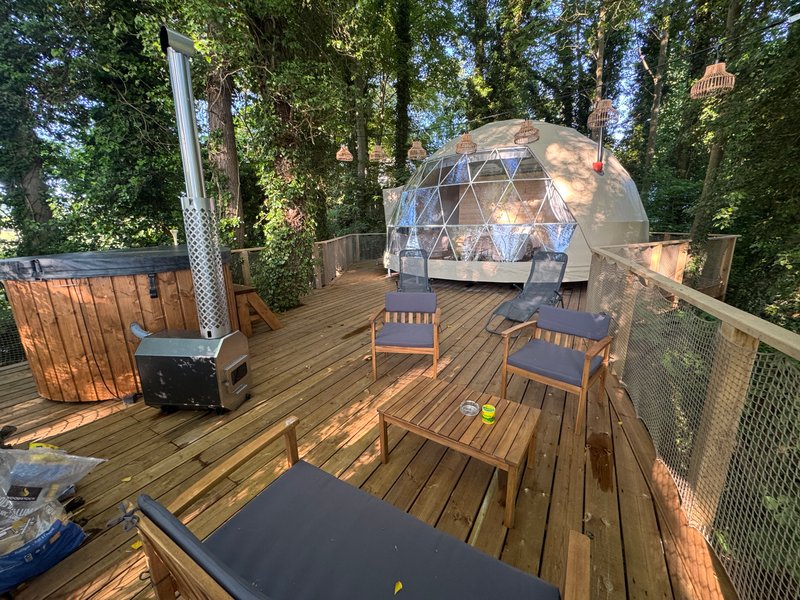 Séjour de Pâques en famille bulle transparente